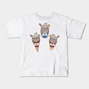 Cute Whipped Ice Cream Kids T-Shirt